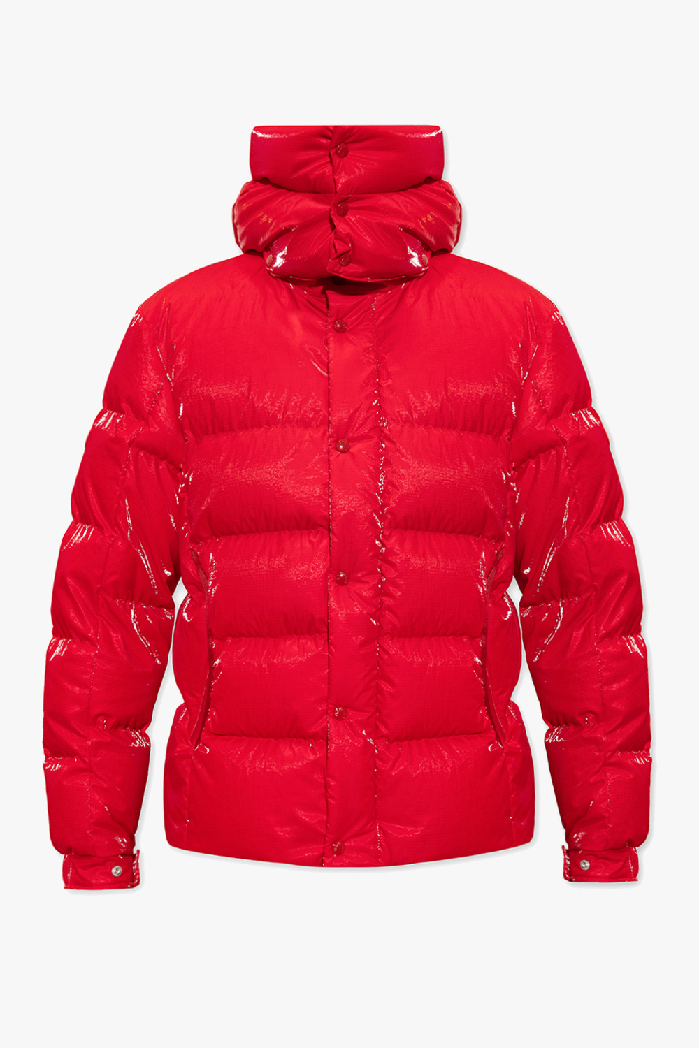 Moncler womens coat sales red